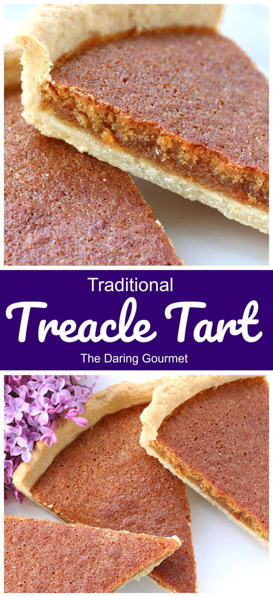 treacle tart recipe best traditional English British pastry tea shortcrust shortbread butter lard golden syrup