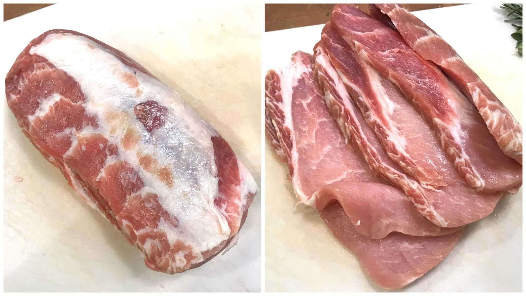 slice pork roast