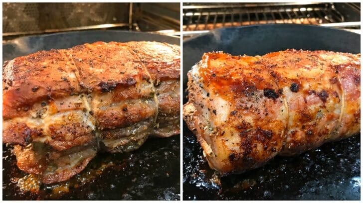 roast pork in oven
