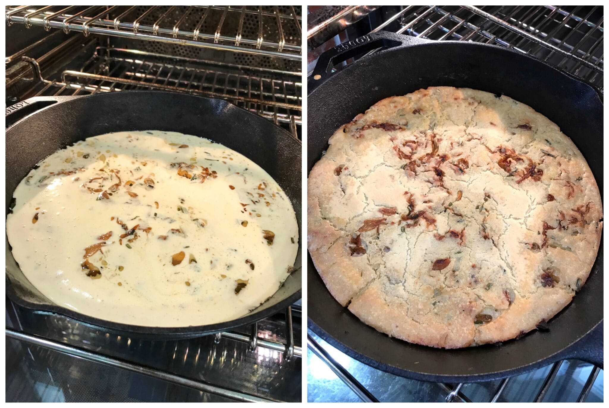 baking the socca