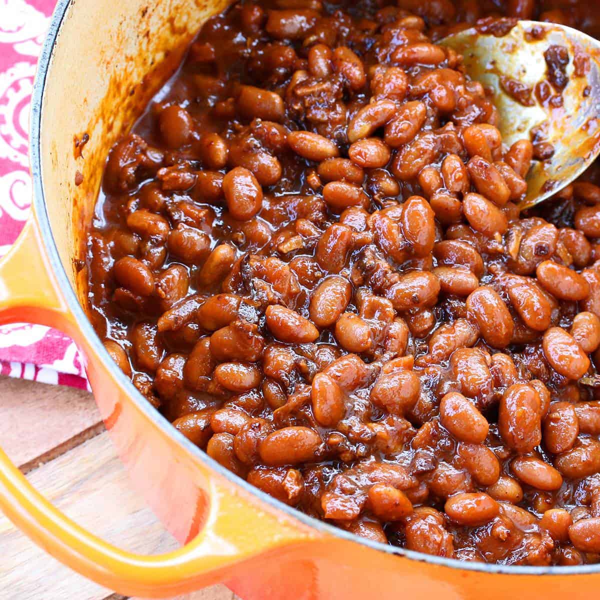 Smoked Baked Beans with Brown Sugar and Bacon - Hey Grill, Hey