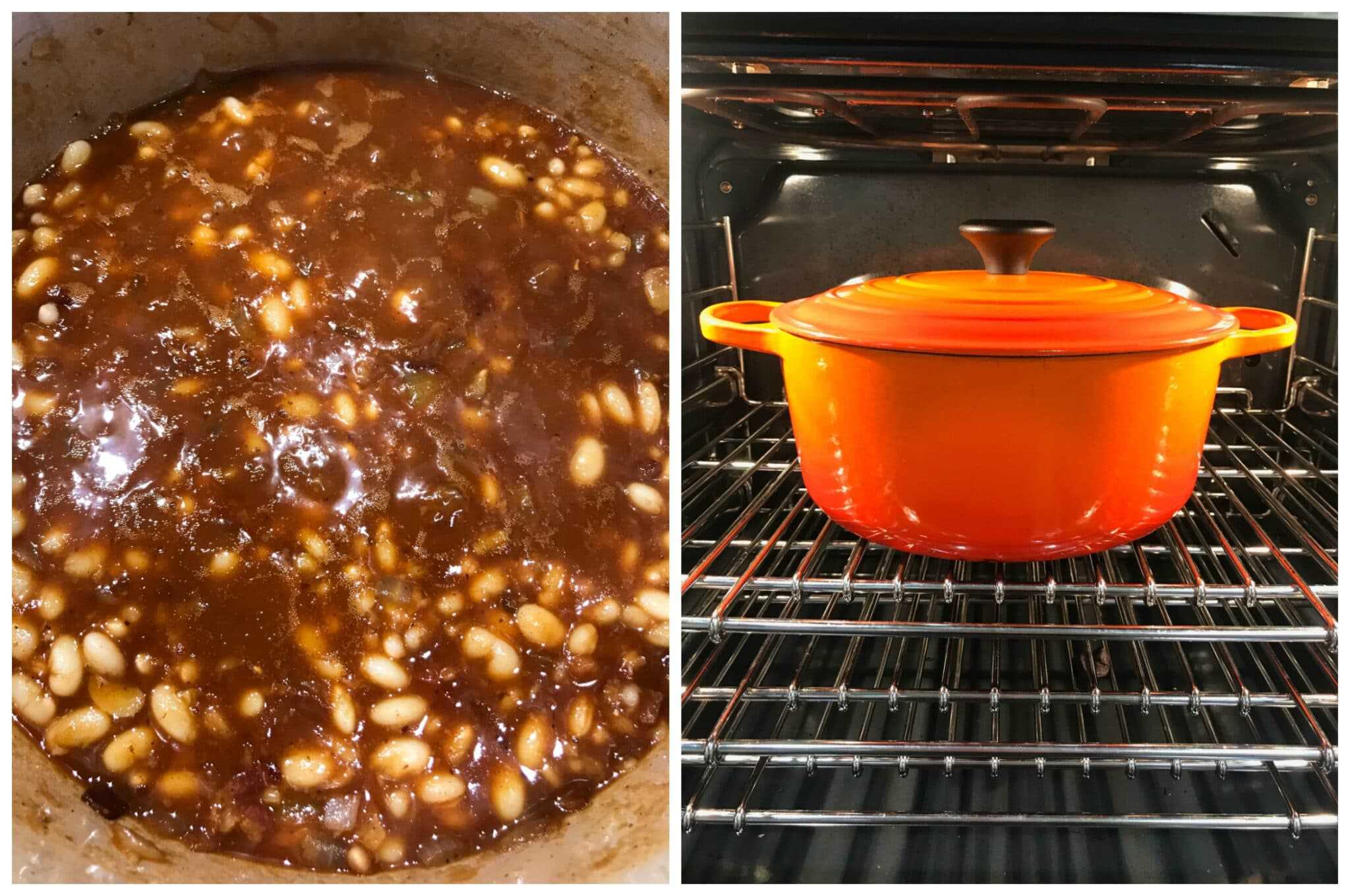 place pot in oven