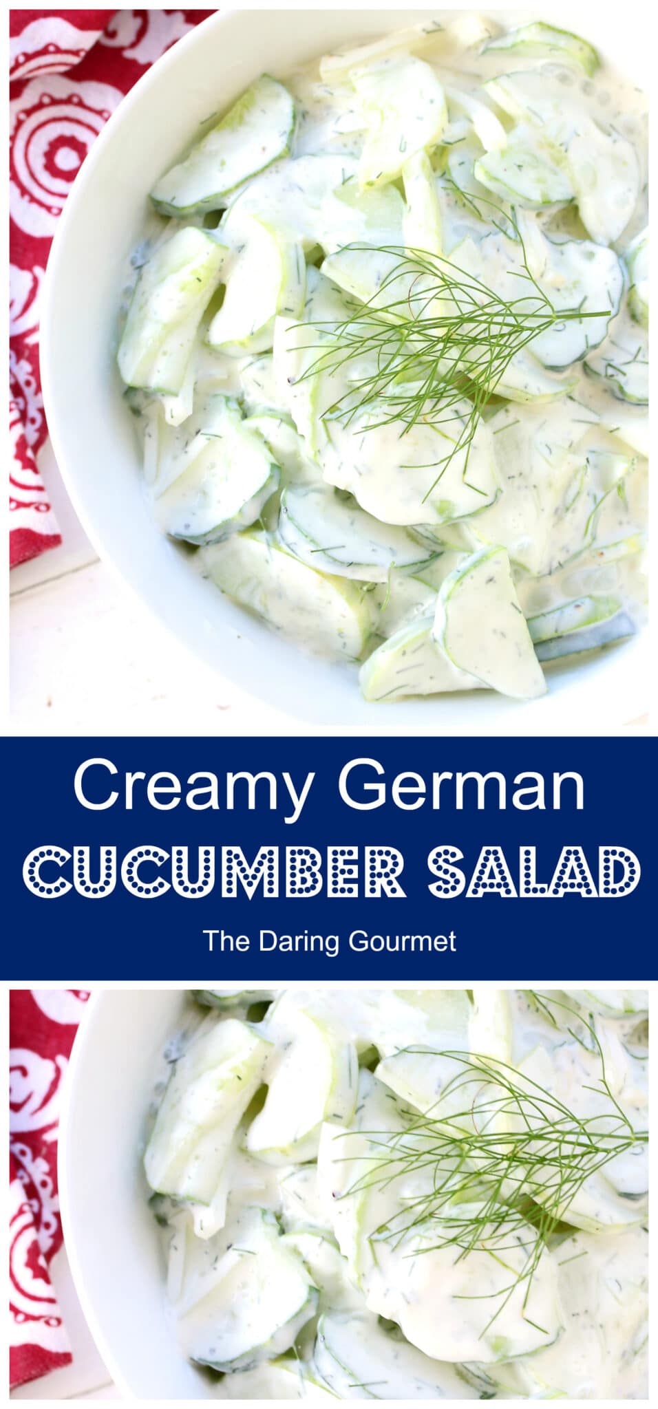 Creamy German Cucumber Salad The Daring Gourmet