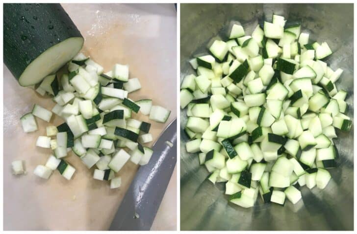 dicing squash