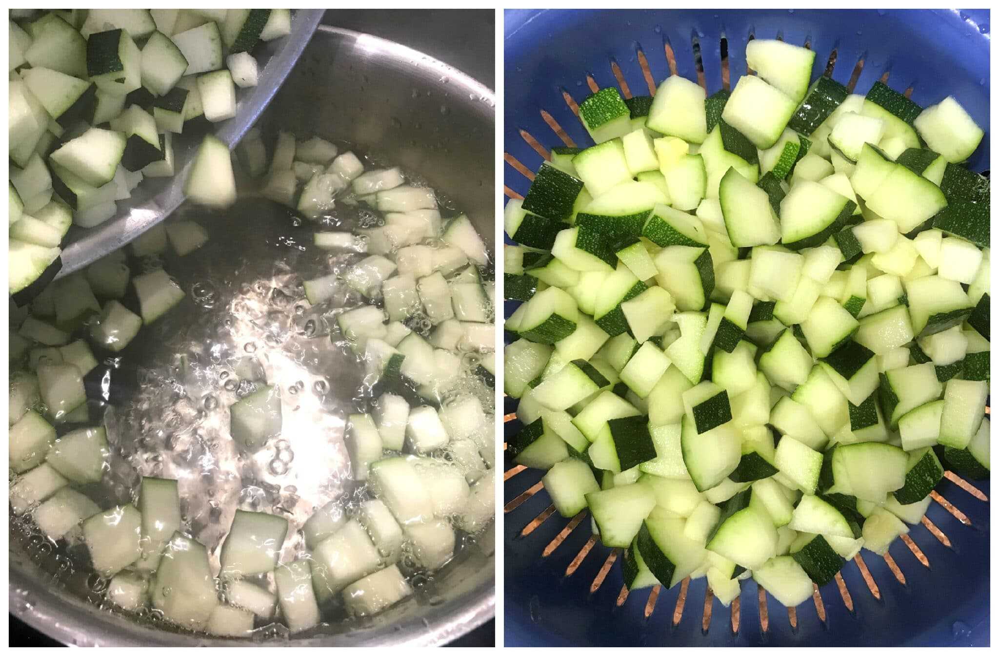 how to blanch zucchini