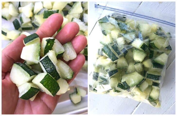 how to freeze zucchini blanch preserve