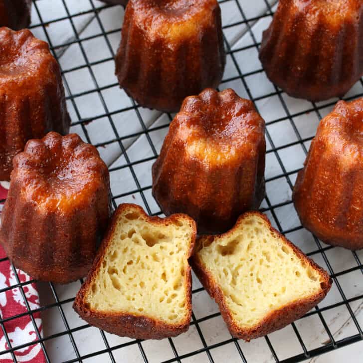 Bakvorm uit silicone voor 18 canelés bordelais Gastroflex - Matfer