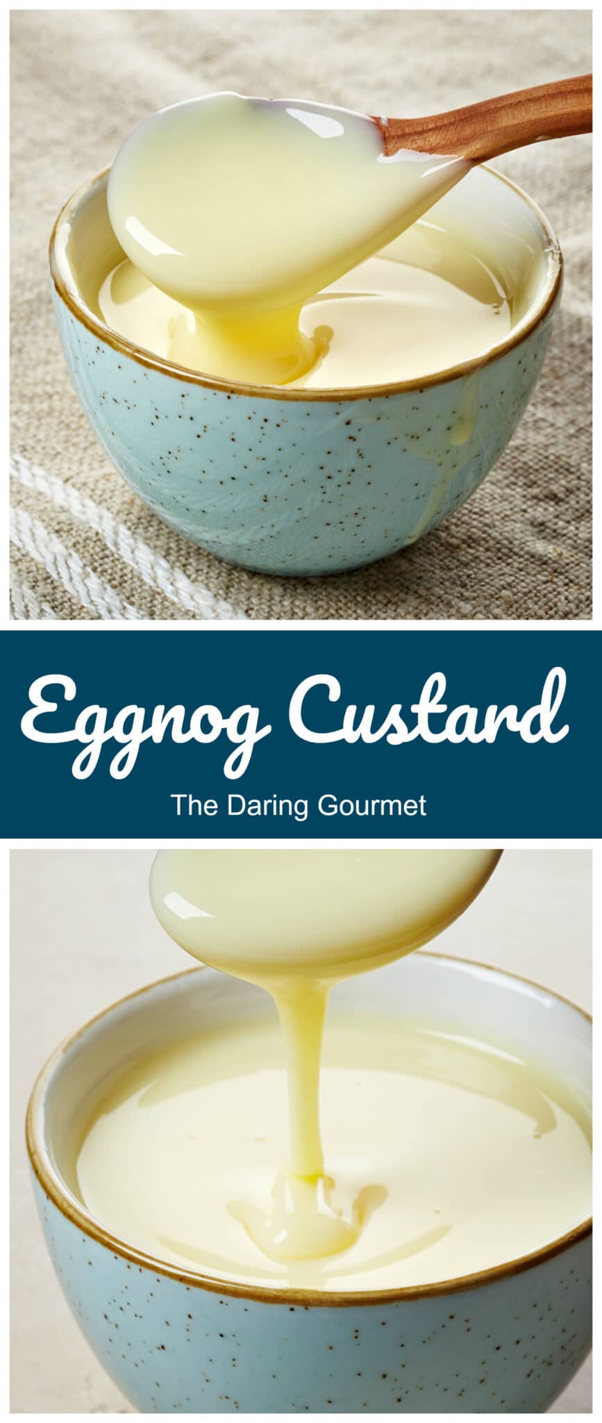 eggnog custard recipe dessert sauce creme anglaise rum 