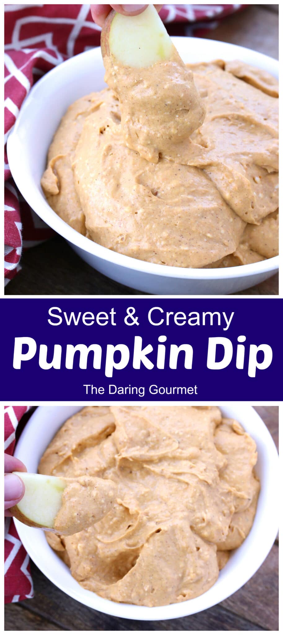 pumpkin dip recipe creamy sweet spice cream cheese whipping cream without cool whip