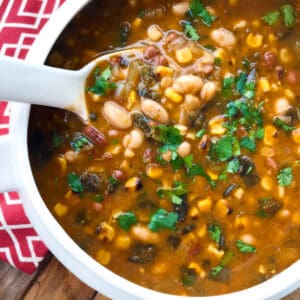 white bean chili recipe roasted corn peppers aneto