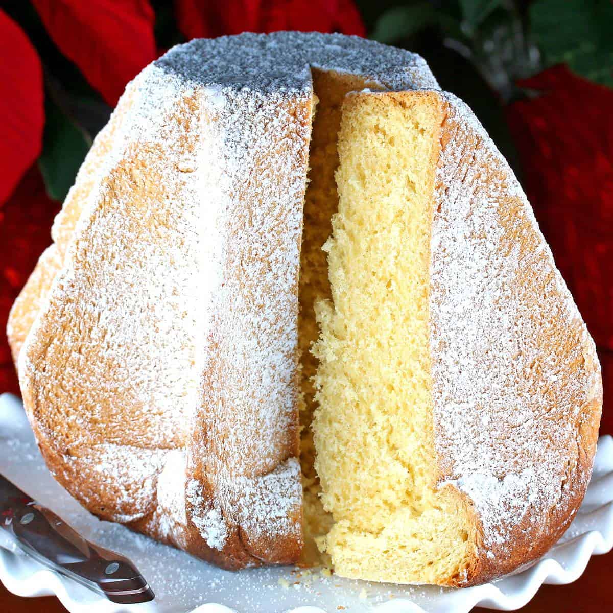 Pandoro made with stiff sourdough 