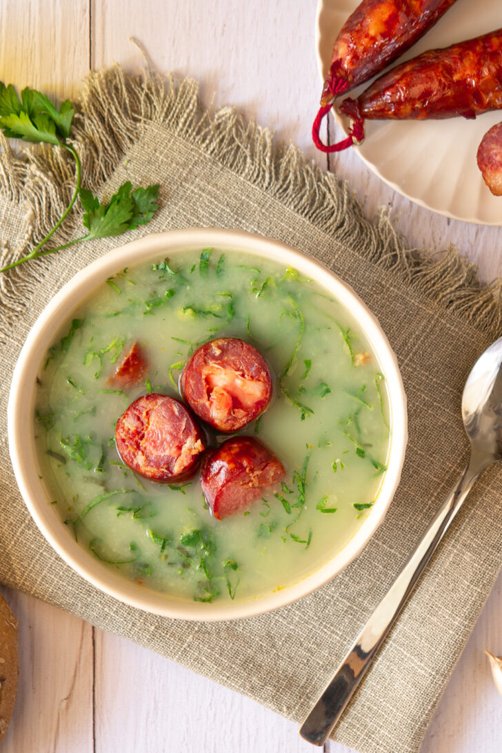 caldo verde recipe portuguese kale sausage linguica soup traditional authentic