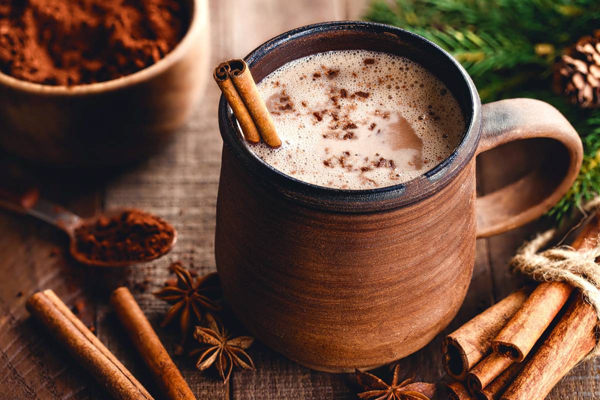 colonial hot chocolate recipe 18th century vintage old fashioned cinnamon cardamom star anise