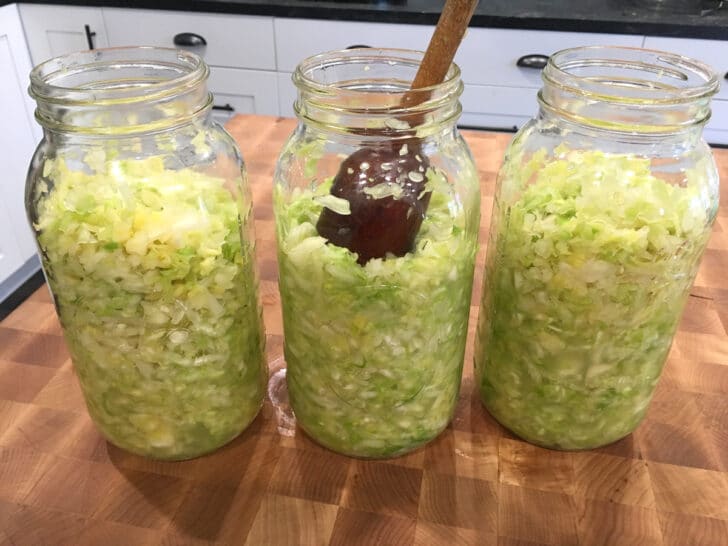how to make sauerkraut recipe homemade traditional fermented cabbage easy