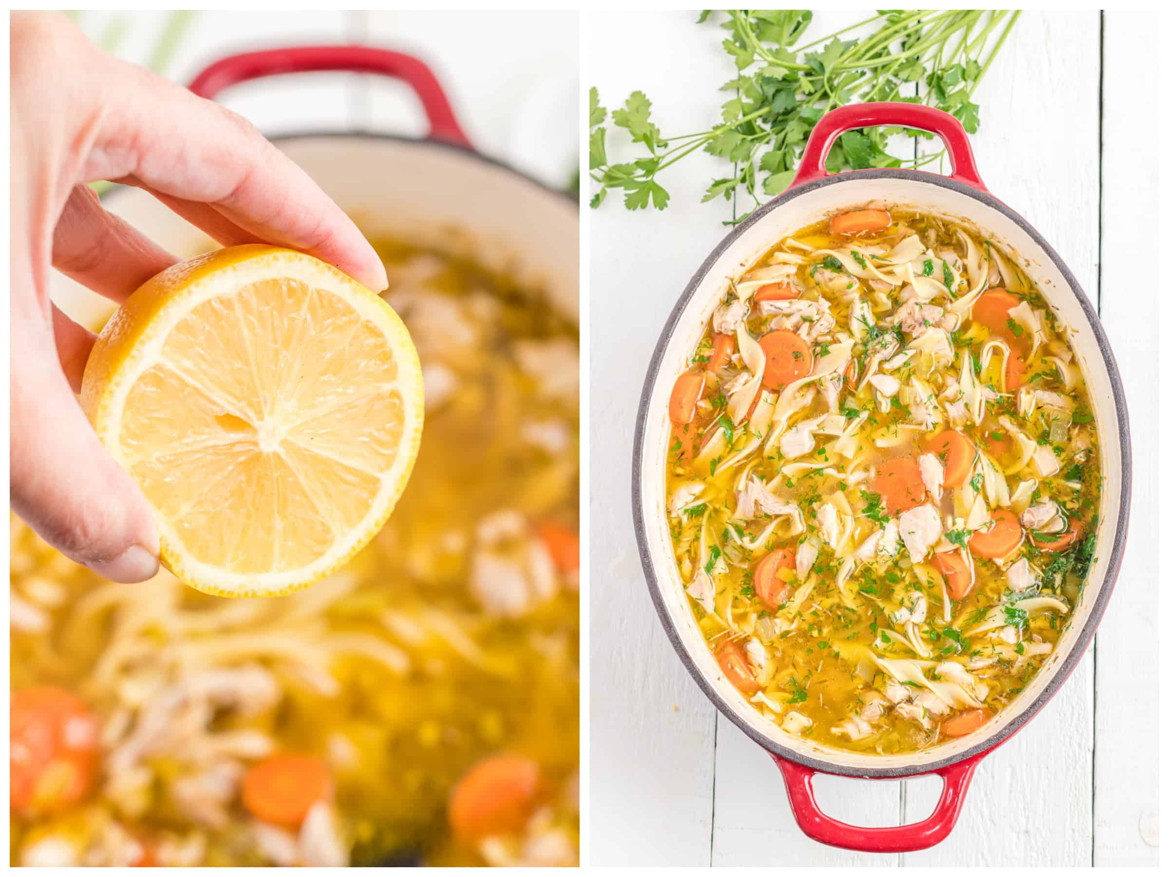 chicken noodle soup recipe best homestyle herbs lemon classic bone in aneto broth