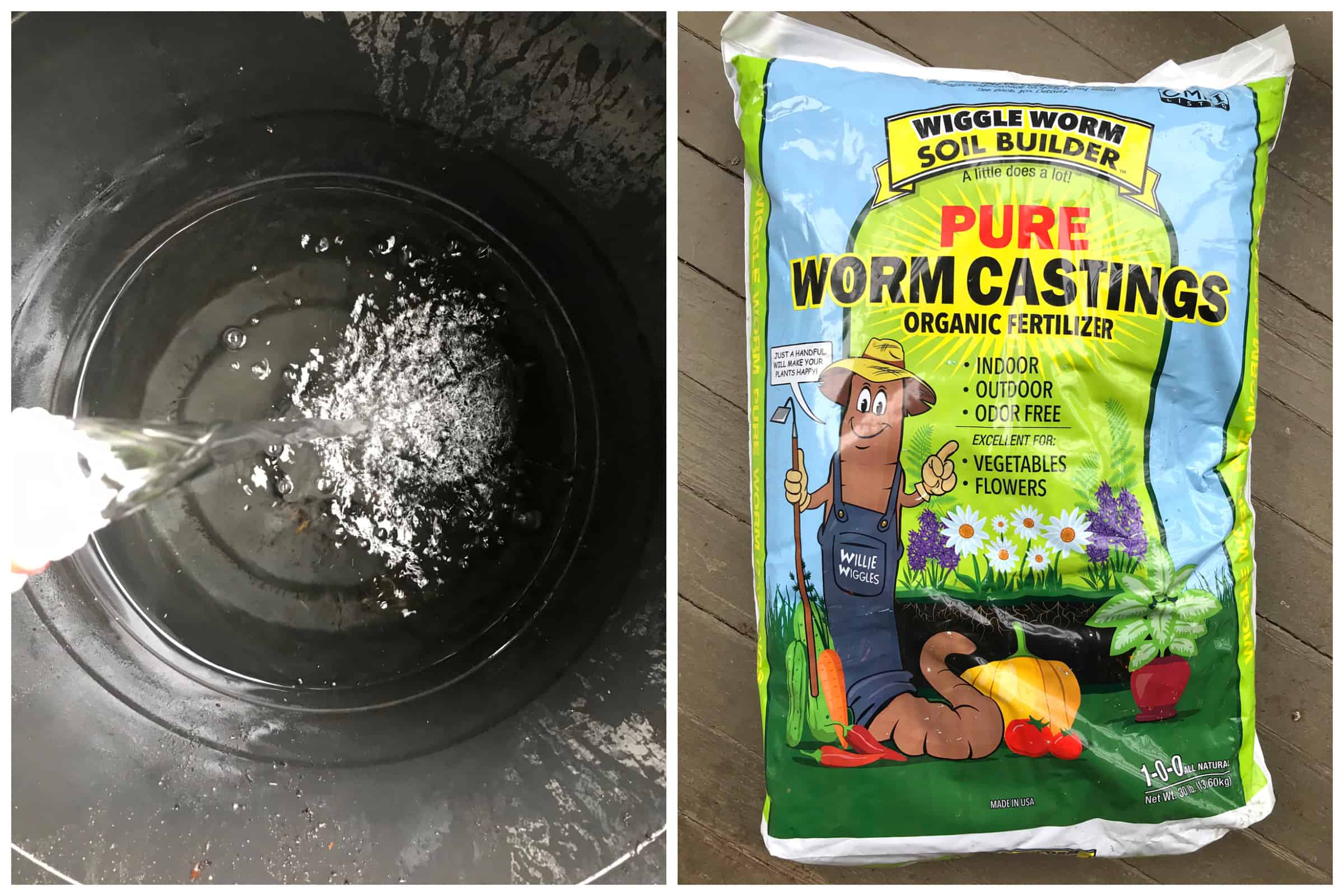 worm casting tea how to make recipe gardening vegetables compost