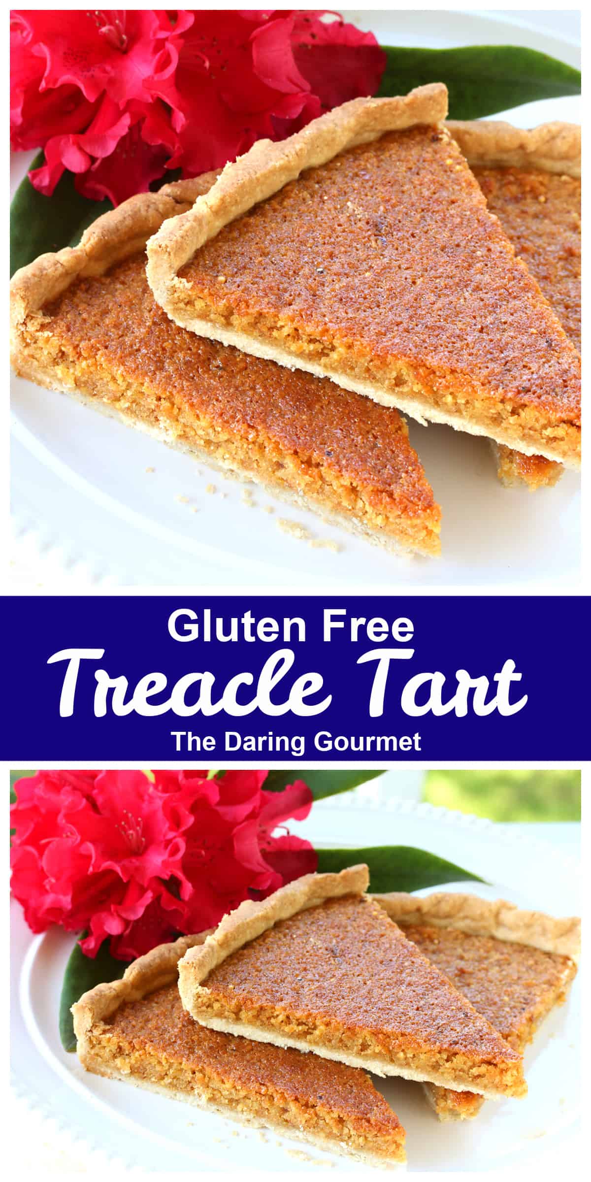 gluten free treacle tart recipe gf traditional British English golden syrup
