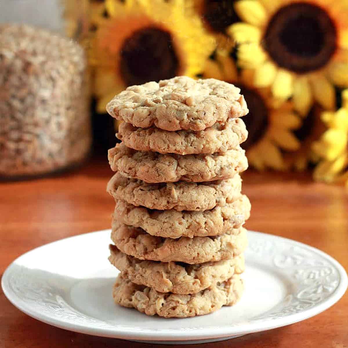 sunflower seed cookies recipe coconut rolled oats Kansas 