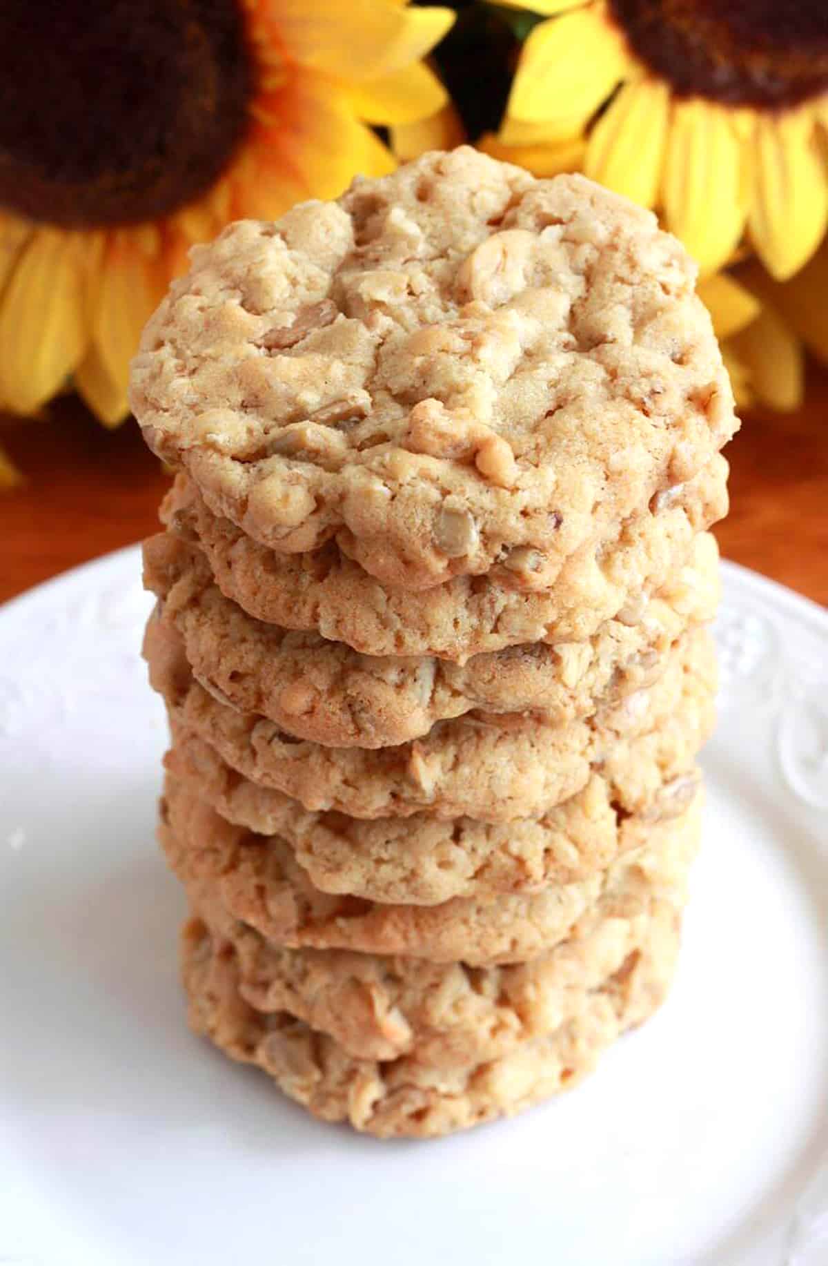 sunflower seed cookies recipe coconut rolled oats Kansas 