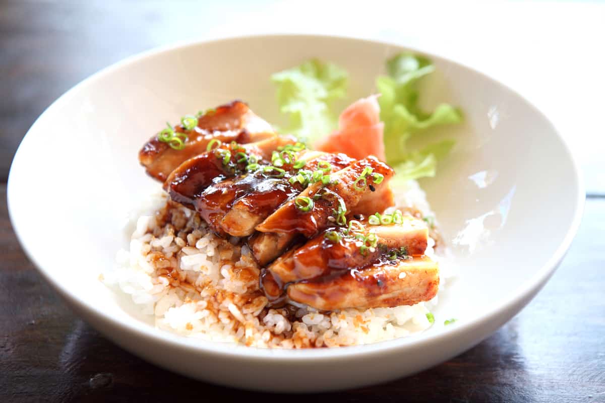 teriyaki sauce on chicken