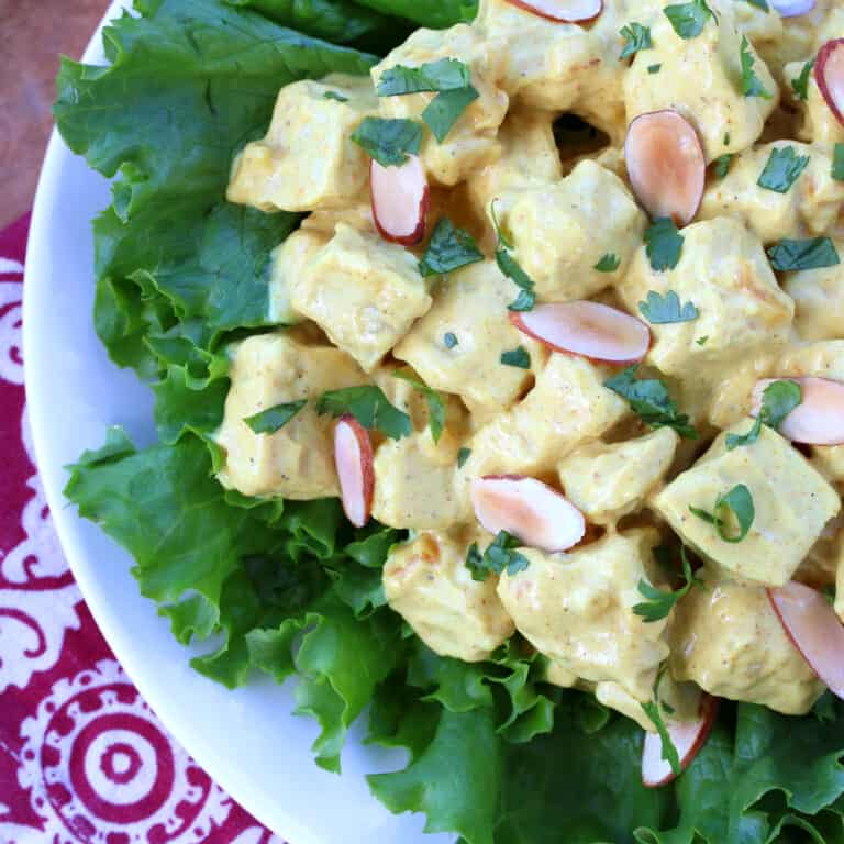 coronation chicken recipe best Queen Elizabeth England British English curry powder mango apricot almonds