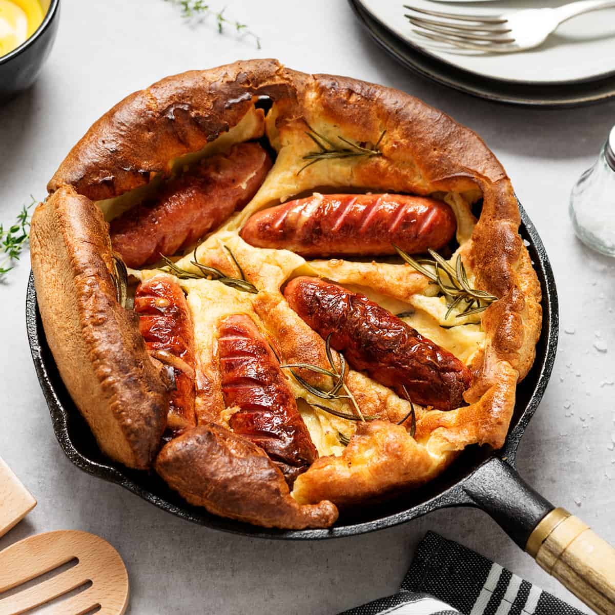 toad in the hole recipe best authentic british sausages yorkshire pudding