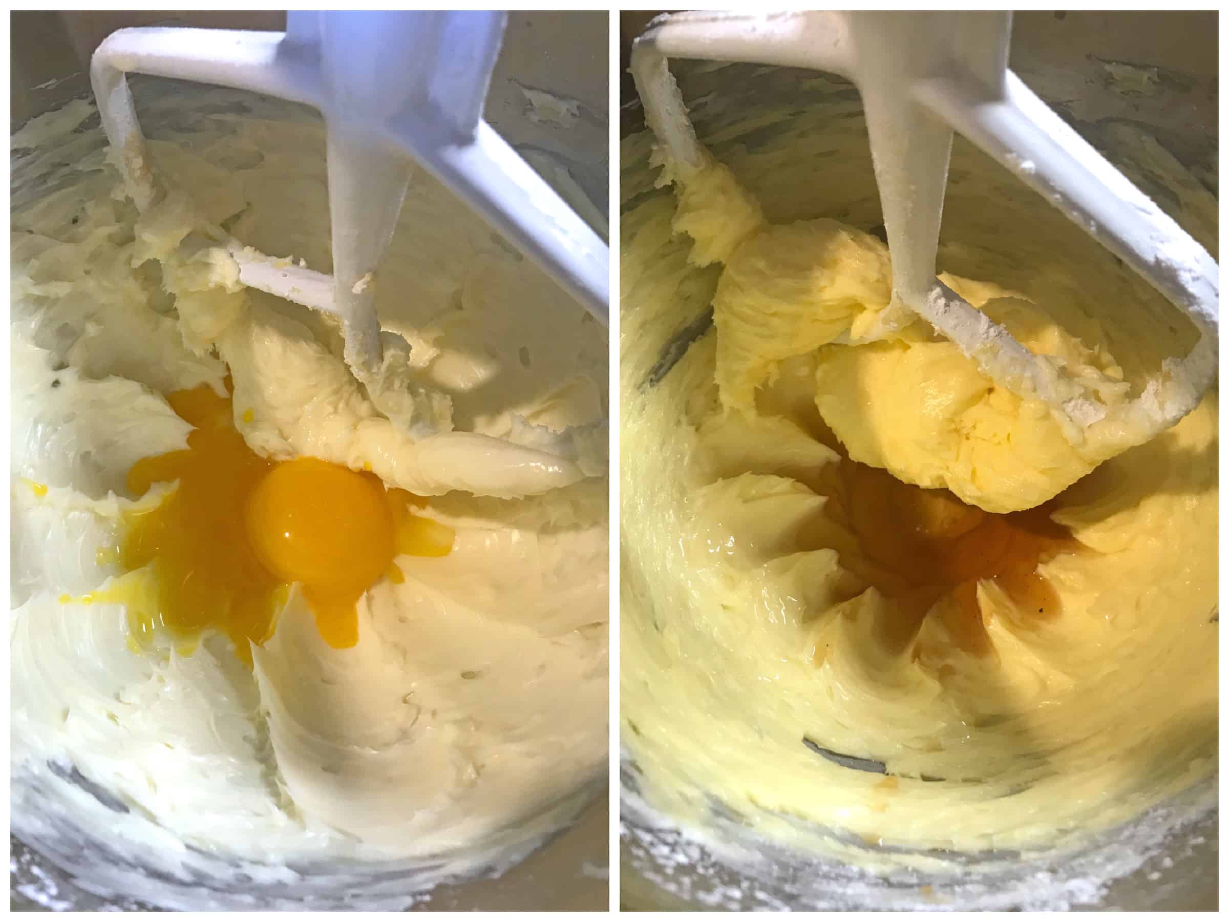 beating egg and butter