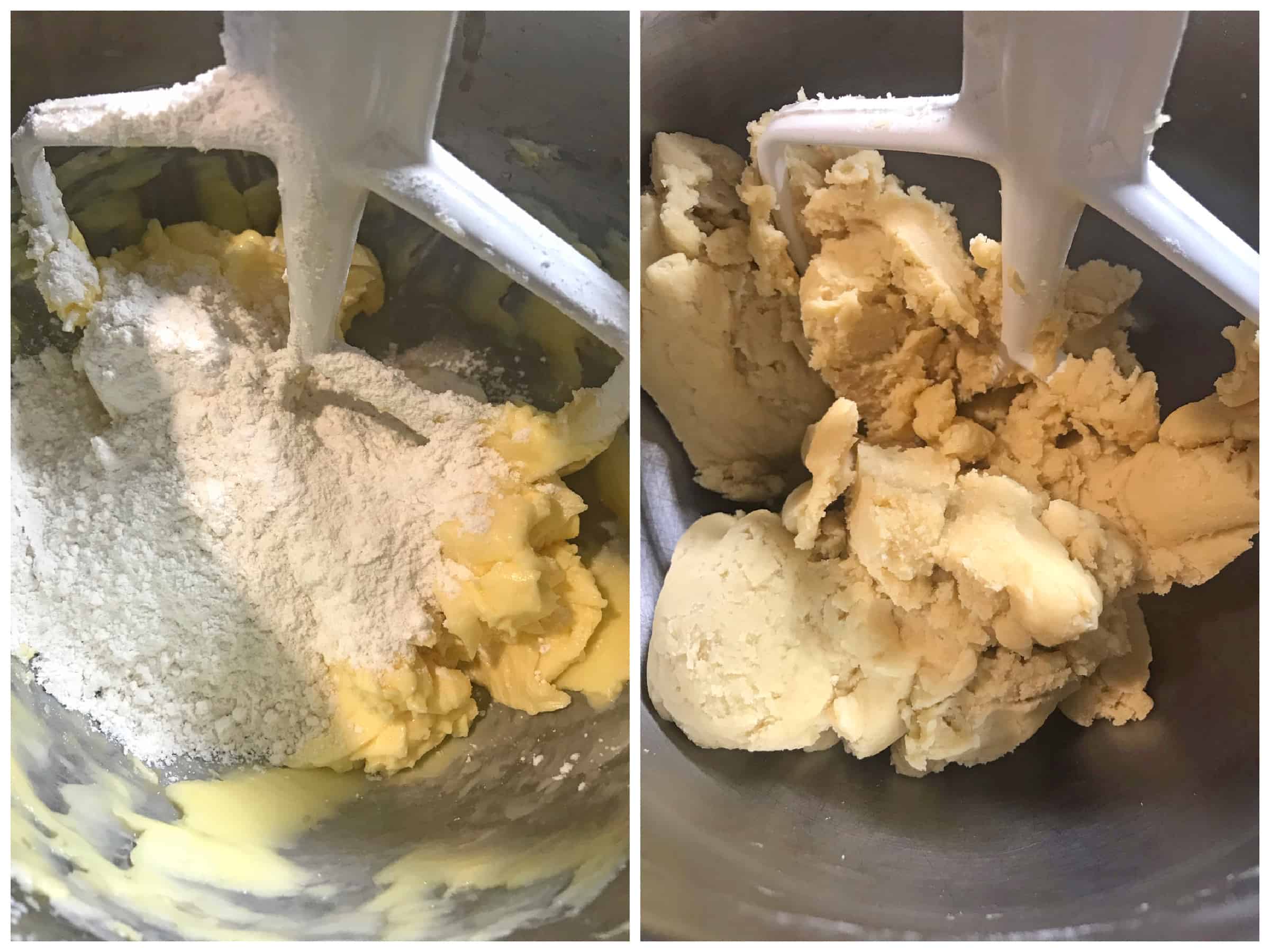 mixing dough
