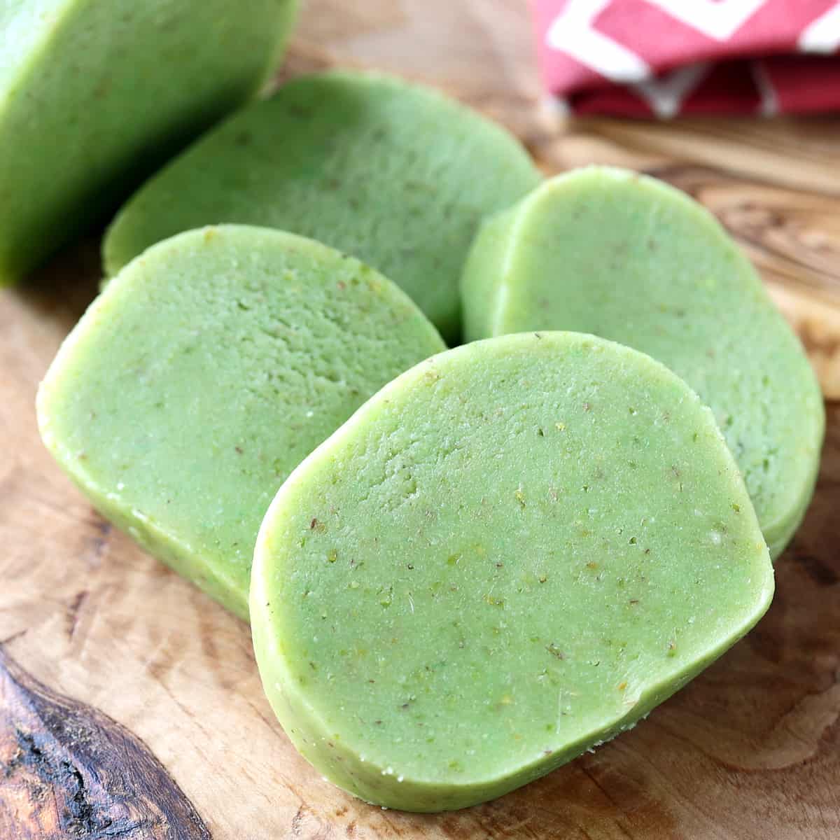 pistachio marzipan recipe homemade pistachio nuts almonds rum orange blossom water easy Austrian German Mozartkugeln
