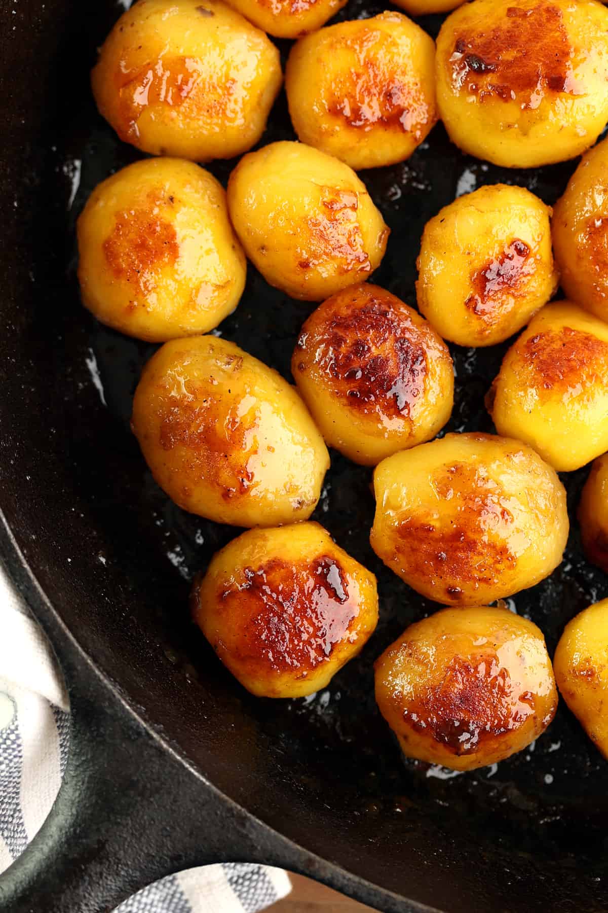 brunede kartofler recipe traditional Danish caramelized potatoes browned sugar butter Christmas