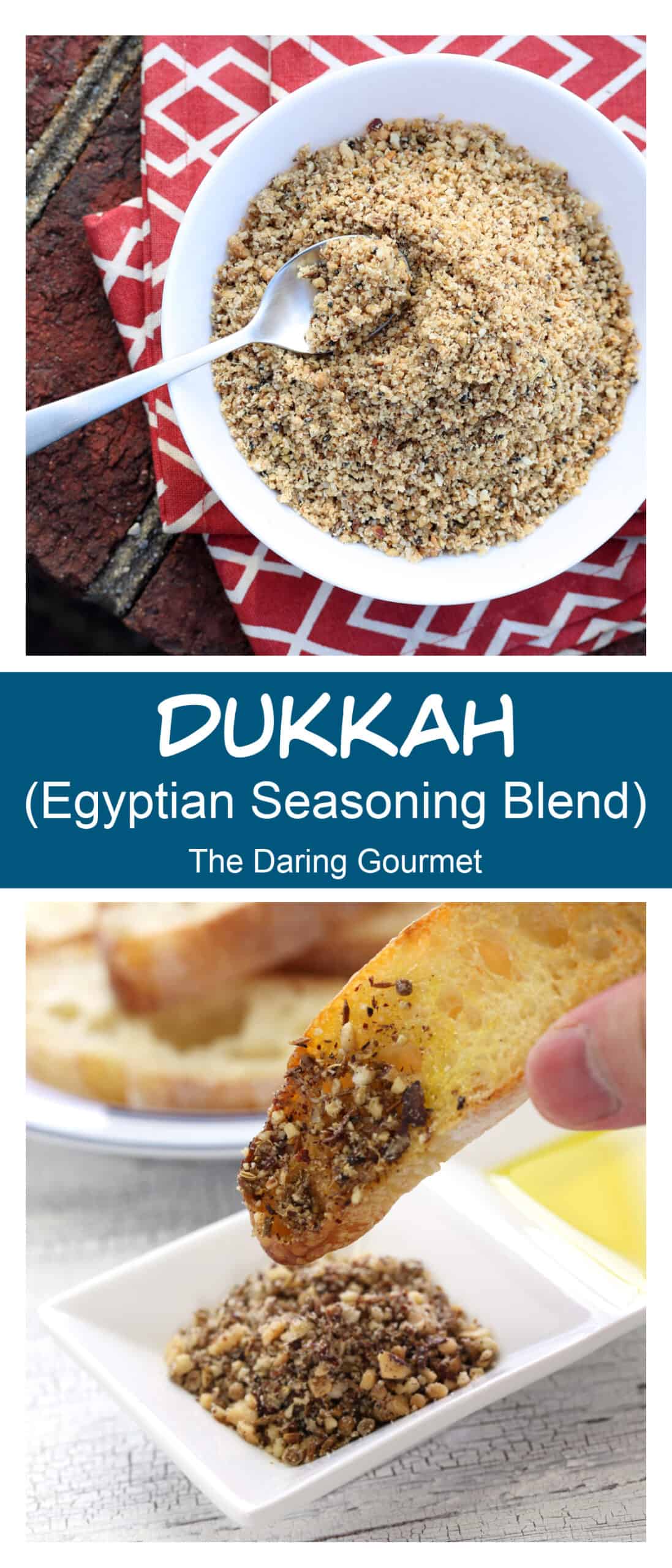 dukkah recipe duqqa authentic Egyptian spice blend nuts hazelnuts almonds walnuts pistachios almonds coriander cumin fennel mint sesame seeds nigella
