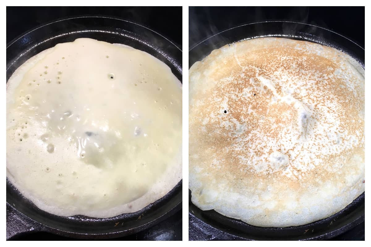 making pancake