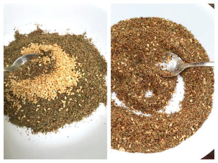 combining sesame seeds with herbs and spices