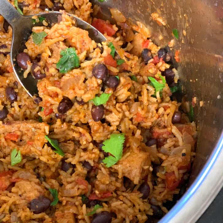 instant pot pork rice and beans recipe best easy quick