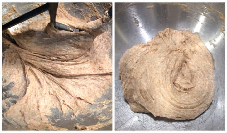 kneading yeast dough