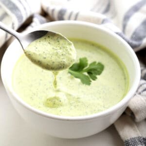 creamy cilantro dressing recipe lime juice lemon sour cream mayonnaise greek yogurt