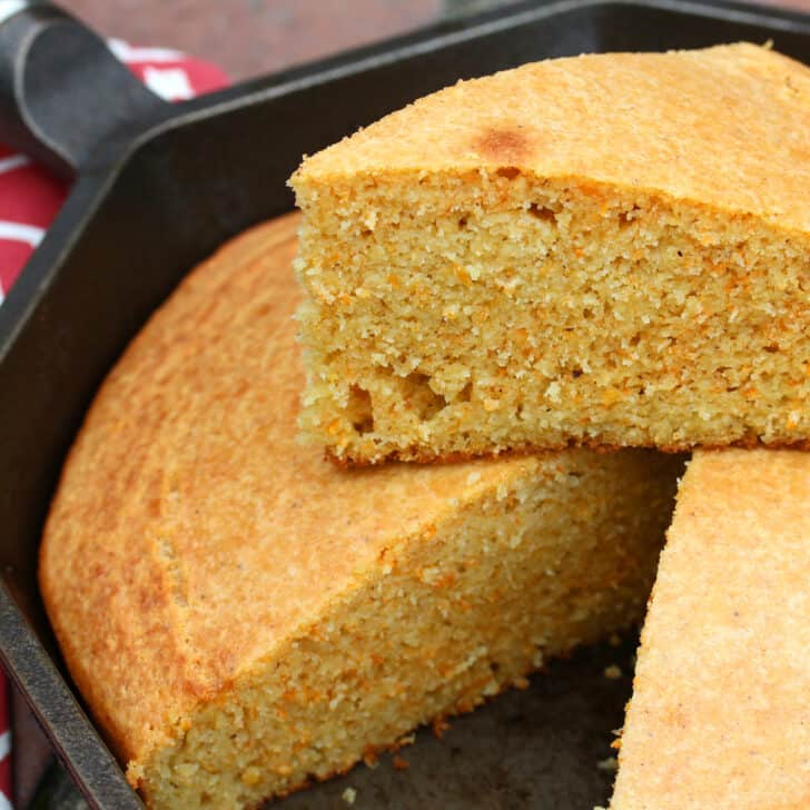 skillet cornbread recipe 100% corn gluten free moist sour cream