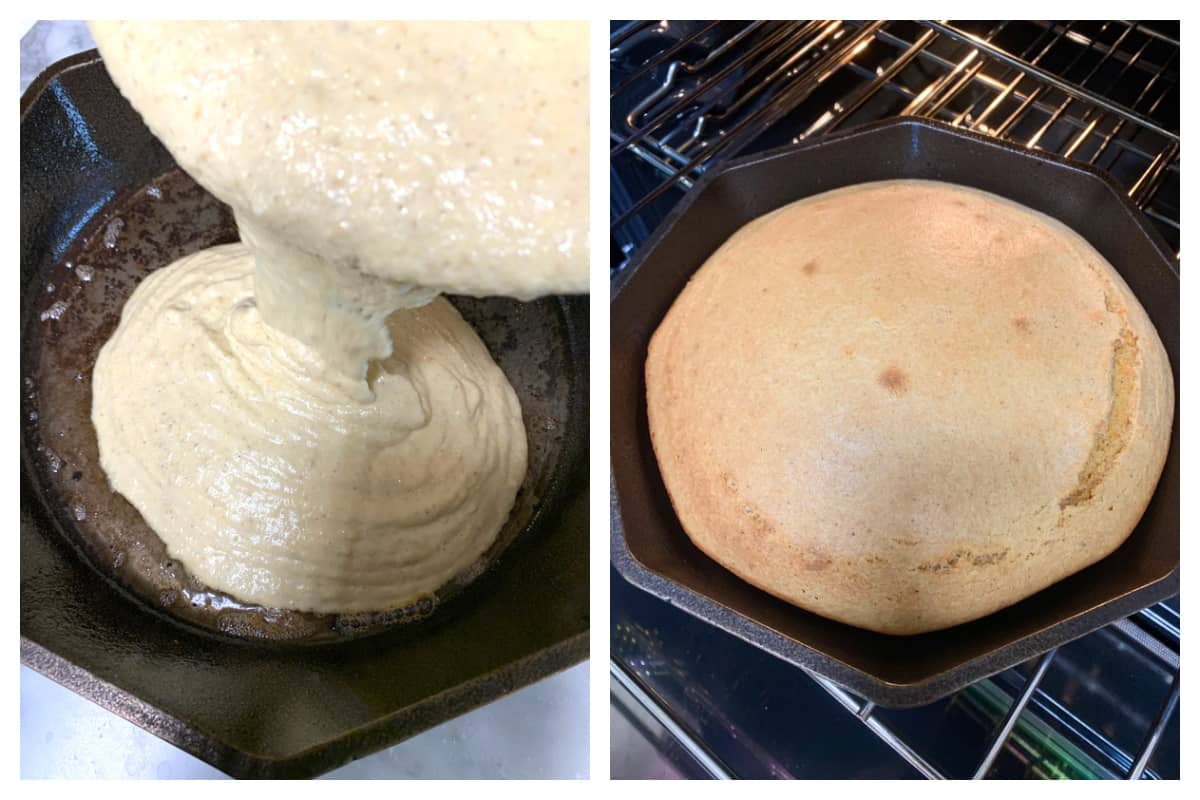 skillet cornbread recipe 100% corn gluten free moist sour cream