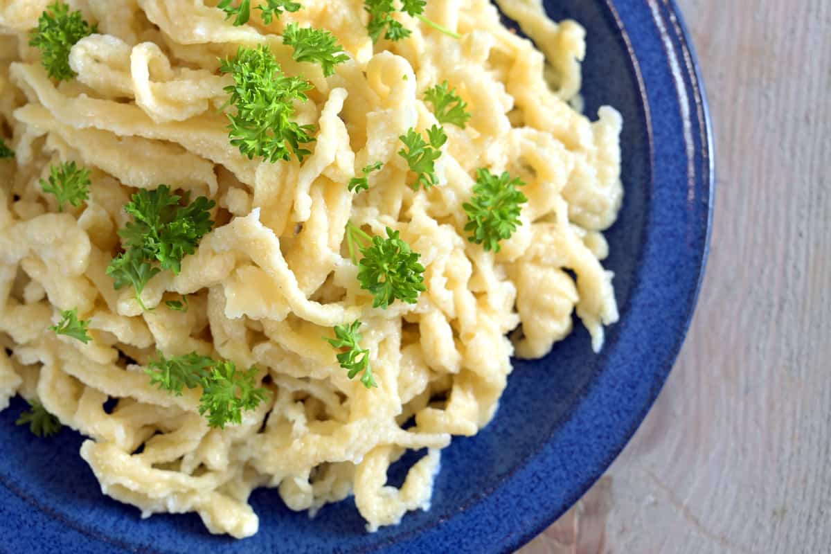 spaetzle recipe traditional authentic german egg pasta noodles dumplings