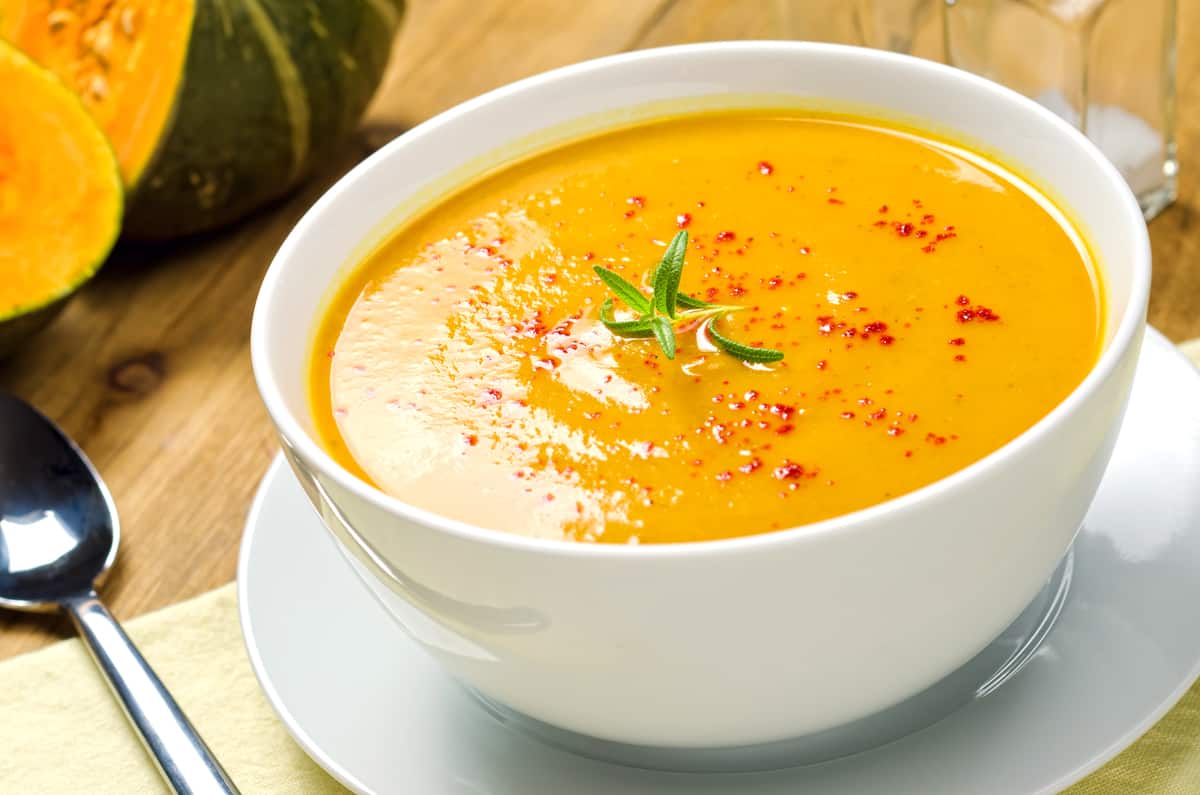 curried butternut squash soup recipe coconut milk south indian mango chutney pumpkin acorn