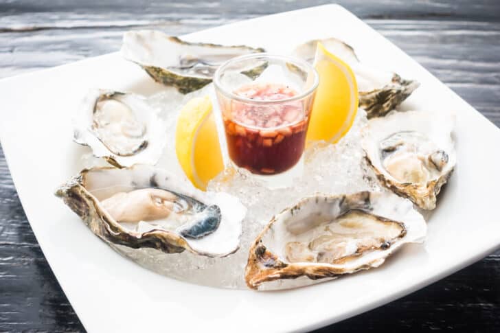 mignonette sauce recipe oysters half shell red wine vinegar white shallots pepper