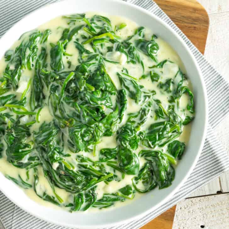 creamed spinach recipe best creamy fresh homemade gourmet easy