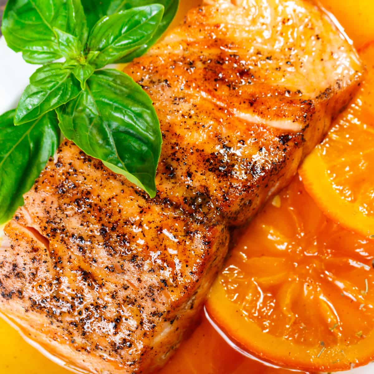 Honey Orange Glazed Salmon