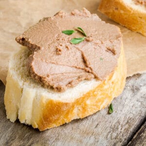 chicken liver pate recipe traditional authentic french pâté de foie de volaille brandy cognac thyme cream butter