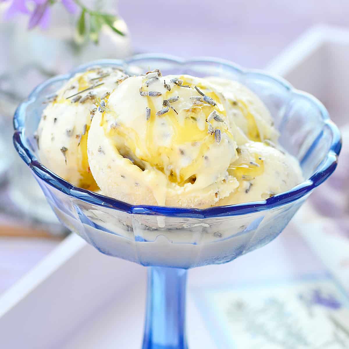 lavender ice cream recipe honey egg yolks vanilla gourmet creamy