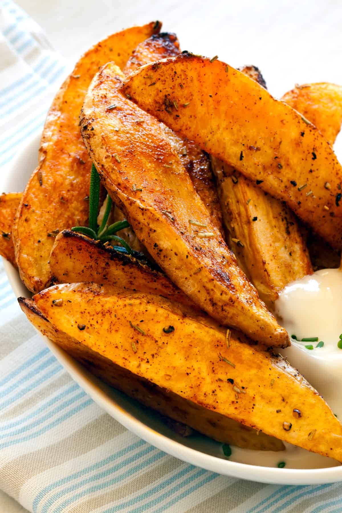 baked potato wedges recipe herb garlic parmesan