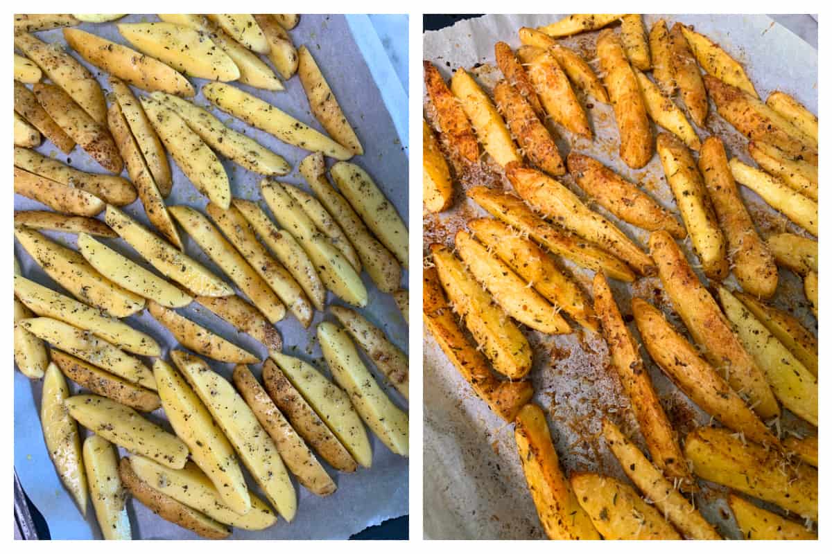 baking on cookie sheet until lightly browned