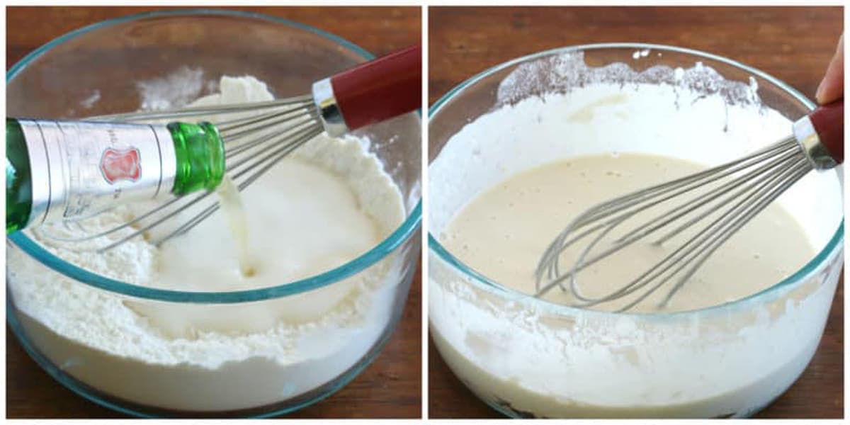 making the beer batter