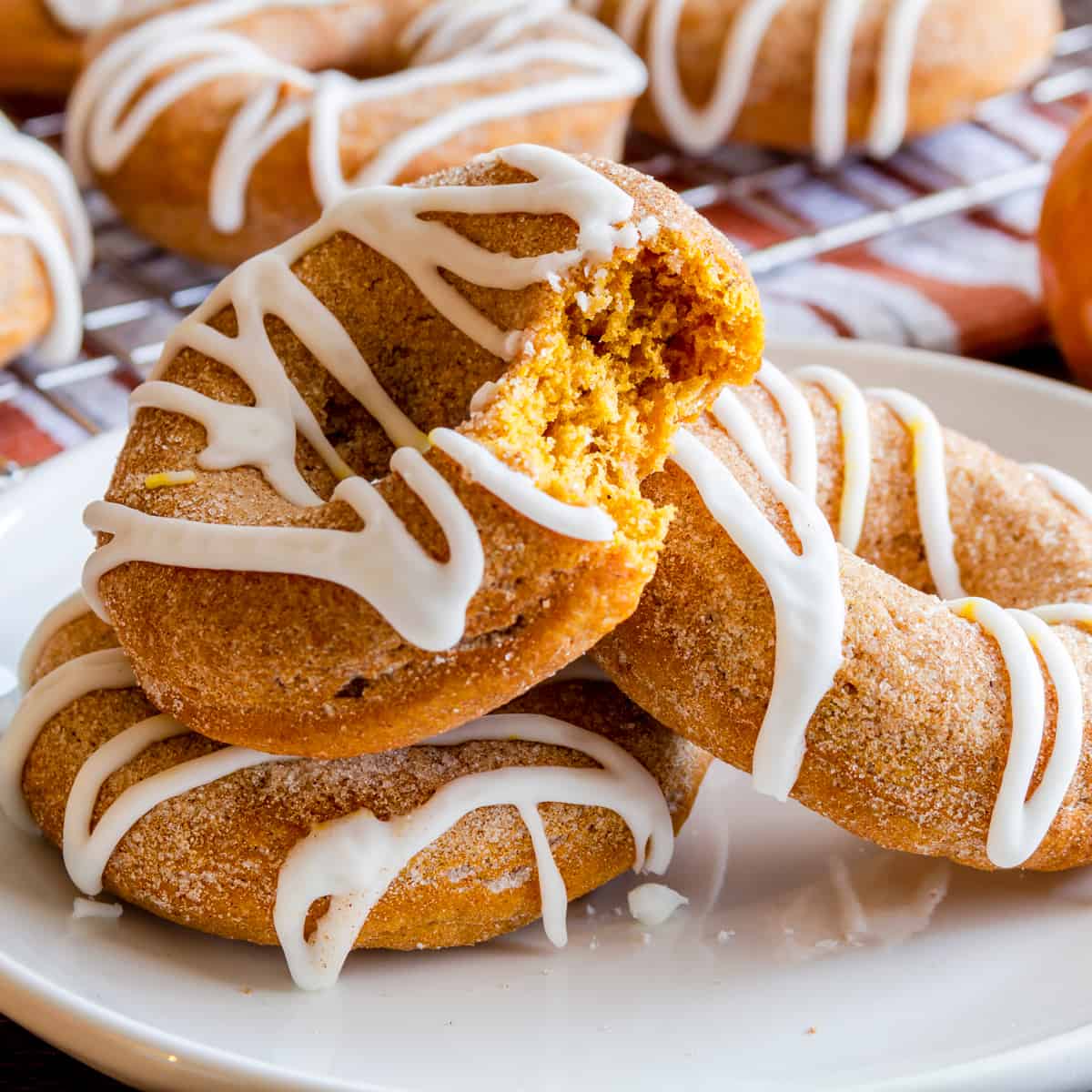 baked pumpkin donuts recipe from scratch best cinnamon glazed