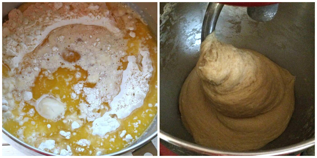 making the yeast dough